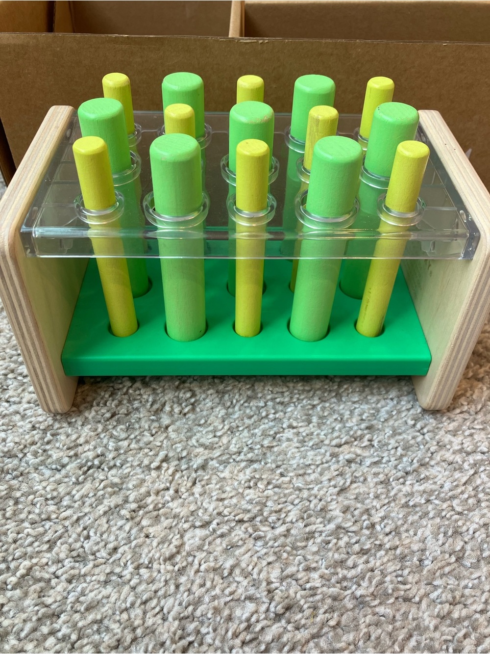 Lovevery Wooden Posting Stand - Companion Play Kit - Complete